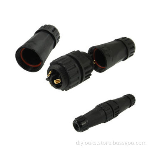 IP68 Shielded 3-pin M22 Waterproof Connector, 6.5-8.5mm Cable Diameter, Sized 105 x 27mm